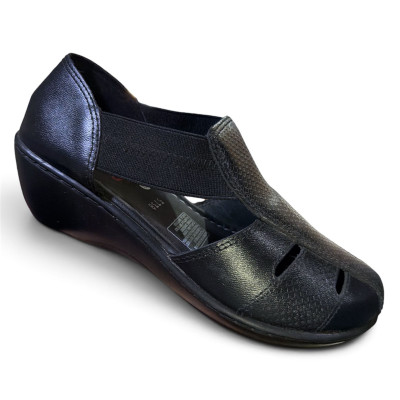 Calzado Casual de Cuero para Mujer R&oacute;mulo Ref 5738 Negro | Calzado C&oacute;modo y Ergon&oacute;mico | Tus Pasos Bogot&aacute;